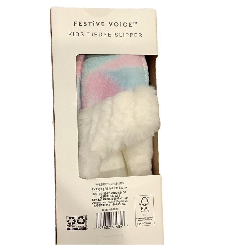 Girl’s Tiedye Slipper Size 11/12, New In Box - Picture 4 of 4